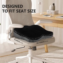 Enlarged Gel Seat Cushion 19in Super Large Thick, Gel Cushion Seat for Pressu…