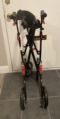 Drive Rollator F-22 Rolling Walker GV974HD-BR Heavy Duty 450lbs Shock Absorber