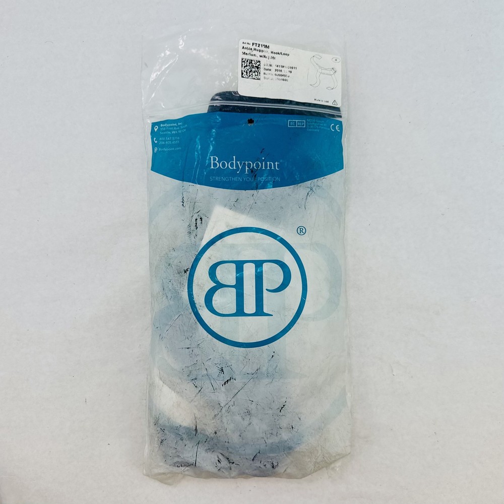 Bodypoint Ankle Huggers FT210M Wheelchair Foot Strap Medium Hook Loop
