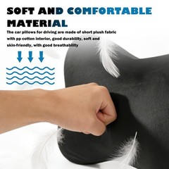 2PCS Car Headrest Pillow Soft & Comfortable,Breathable Car Neck Pillow for Ne…