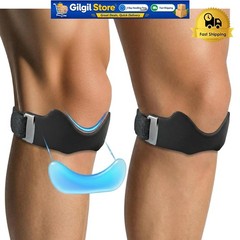 Lightweight Silicone Knee Strap – Non-Slip Support for Jumper’s Knee, 2 Count