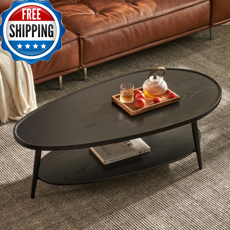 Sm Saint Mossi Saint Mossi Modern Black Coffee Table For Living Room