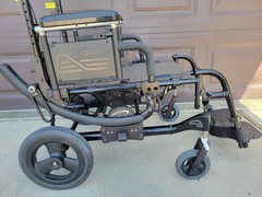 NEW Quickie Iris Recline Tilt in Space Wheelchair 16″ x 22″ NO BACK 16″x2″