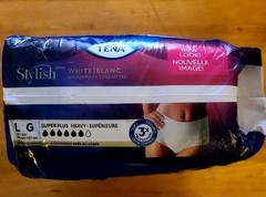TENA Stylish Body Hugging Incontinence Underwear Super Plus Heavy Large 16 Count