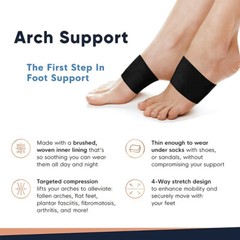 Compression Arch Sleeves Plantar Fasciitis Support Foot Brace Wrap Pain Relief