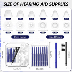 Hearing Amplifier Accessories Kit, Compatible with Audien Hearing Amplifier Clea