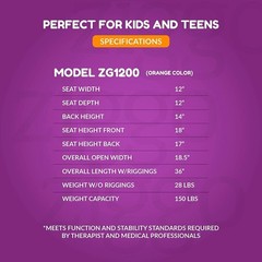 CIRCLE SPECIALTY, Ziggo 12” Seat Width Pediatric Wheelchair for Kids &…