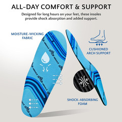 Calzuro Comfort Insole – Unisex Molded Foam Work Shoe Inserts, Washable Moisture