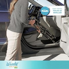 Stander Wonder Walker Lite Micro. Folding Space Saver. 6lbs. Cobalt Blue Color