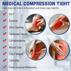 Medical Compression Pantyhose Women & Men,20-30mmHg Open Toe, Size XL
