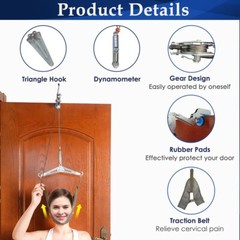 Cervical Neck Traction Device Back Stretcher Pain Relief Over The Door Arthritis