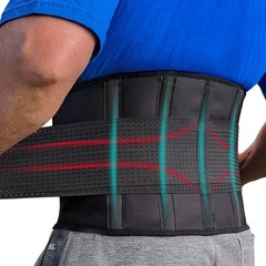 Plus Size Adjustable Back Brace for Lower Back Pain Relief, Lumbar Support Belt