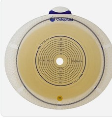 Ostomy Barrier SenSura Flex Xpro Adhesive Coupling Yellow Code 10106 Box Of 10