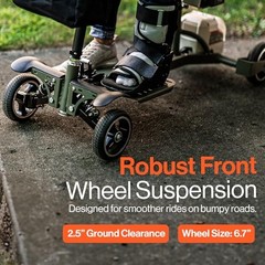 SuperHandy Passport Pro Mobility Scooter – Foldable Aluminum Frame, 4 Wheels