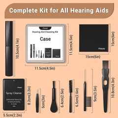 Premium Hearing Aid Cleaning Kit – Compatible with Rechargeable Hearing Aid with