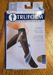 Truform M Medical Compression Socks 8-15 mmHg Light Beige Knee High Closed Toe
