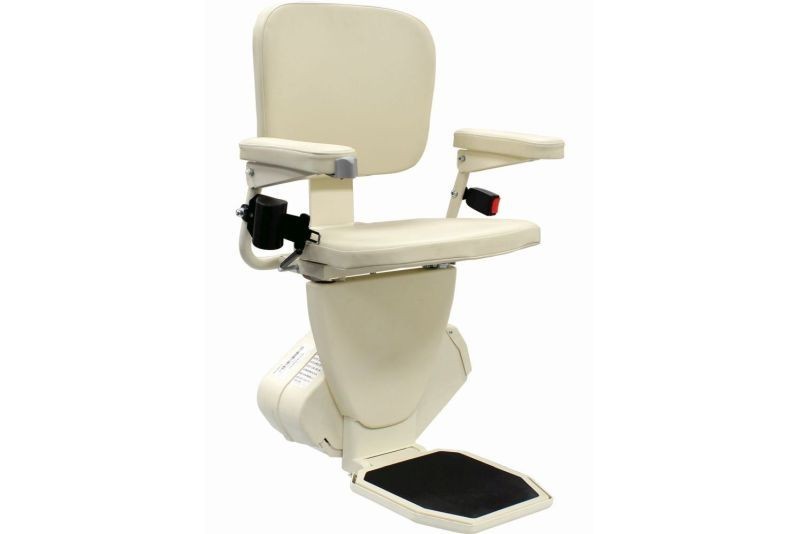 Rave2 Stair Lift meets ASME, ETL listed, Swivel Seat Lock, Obstruction Sensors