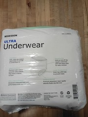 McKesson UWBXL Unisex Adult’s Disposable Underwear, Size XL – White