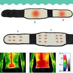 Tcare M – 4XL Adjustable Tourmaline Self Heating Magnetic Therapy Back Waist Sup