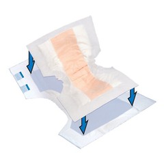 Tranquility Topliner Booster Pad Contour 21.5“ Length Heavy Absorbency, 24 Pack