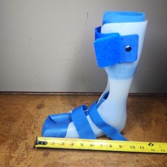 AFO KAFO Orthosis Hard Plastic Foot Support Ankle Brace Left Leg HiTEK