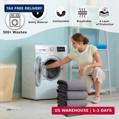 Waterproof Pads for Bed 24×36 Inch( 4pack),Incontinence Pads for Bed,Washable Be