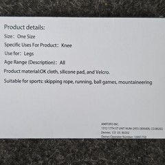 Lot Of 2 Wellnee Compression Knee Braces. Cloth, Silicone Pad, Hook & Loop