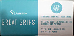 Great-Grips™ Door Knob Grippers Set of 2 in Box Easy Grip Glow in The Dark NEW