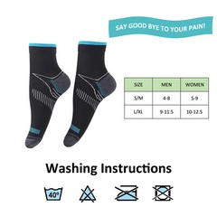 5 Pairs Compression Socks Ankle Sleeve for Plantar Fasciitis Achilles Tendonitis