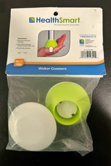 HealthSmart Walker Coasters/Glides/Caps Set of 2 Fits 1″ Legs *NEW IN BAG*