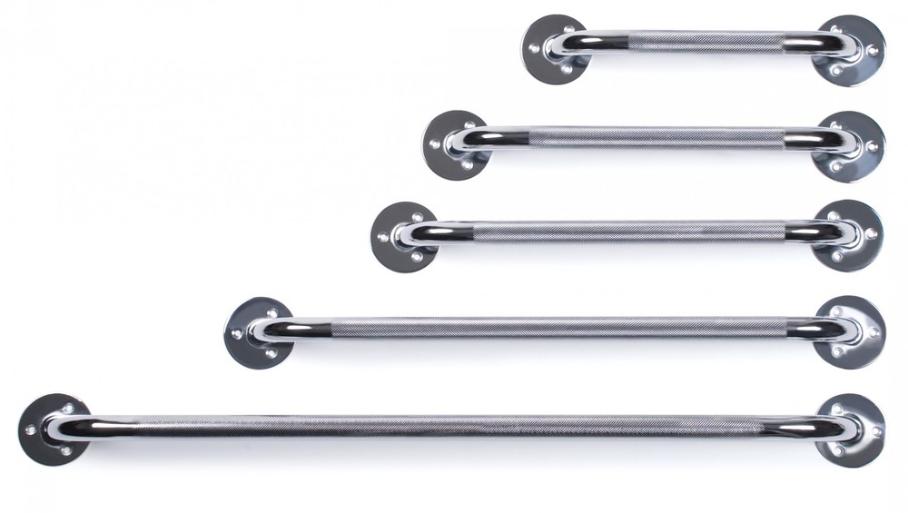 Grab Bars 2016A 16? (40.6 cm) Chrome Grab Bar, Knurled