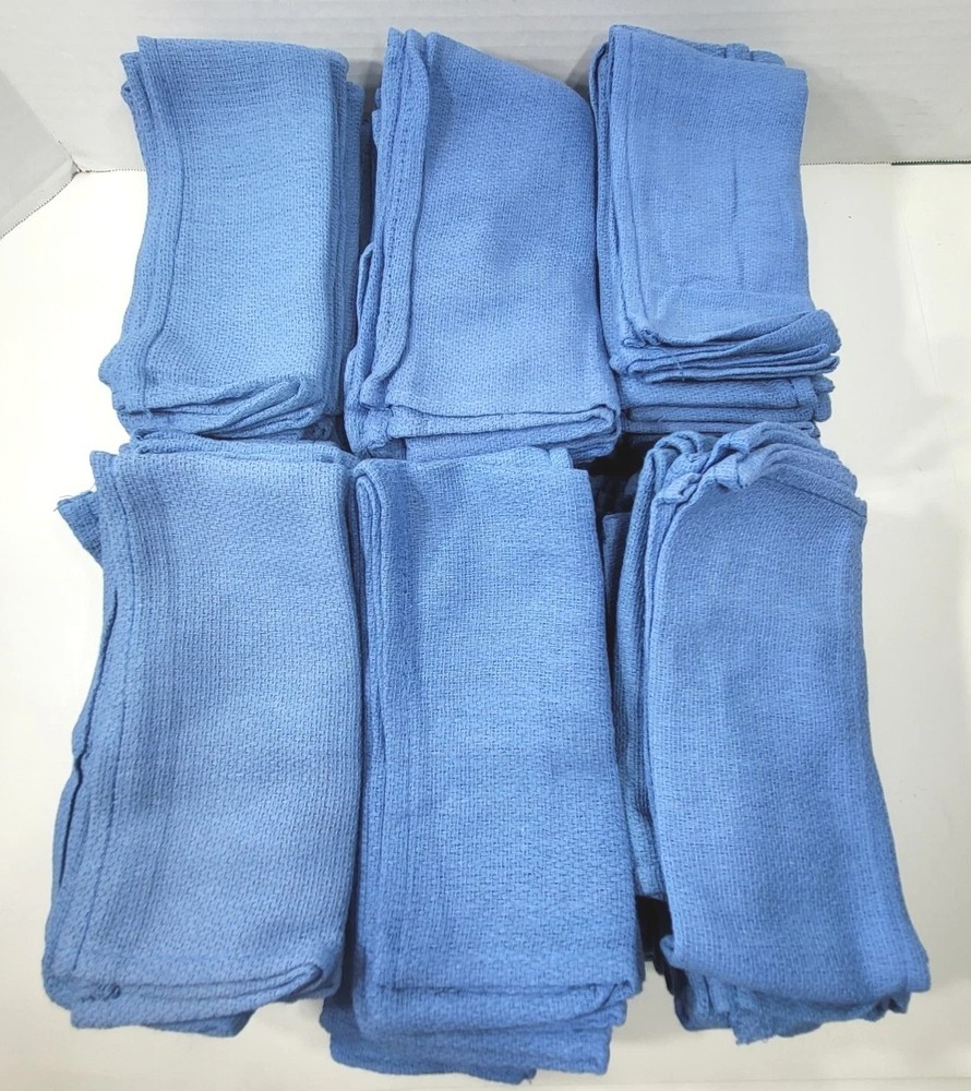 Non Sterile O.R Blue Towels 60 New In Open Packaging 16×27 Never Used Clean