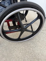Ki Mobility Catalyst 5 Wheelchair 20×18 w/ ROHO Mosaic Air Cushion 2024 Red
