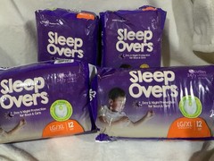 4 Packs Sleep Overs Day & Nite Protection for Boys & Girls Size L-XL Sealed