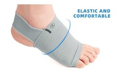 Medial Arch Support for Flat Feet Correction Sleeve with Cushion | Free Size