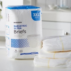 McKesson Ultra Plus Bariatric Disposable Briefs Diapers XXXL BRBAR Heavy 32 Ct