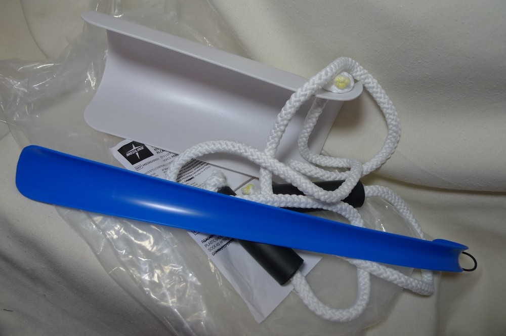 MIDLINE Sock and Shoe-Aid Device Kit for Seniors Puller w/Handles Shoehorn