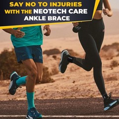 Adjustable Ankle Support Brace Black, Size L, 1 Unit