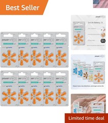 powerone Size 13 Hearing Aid Batteries Zinc Air P13 Pack of 60