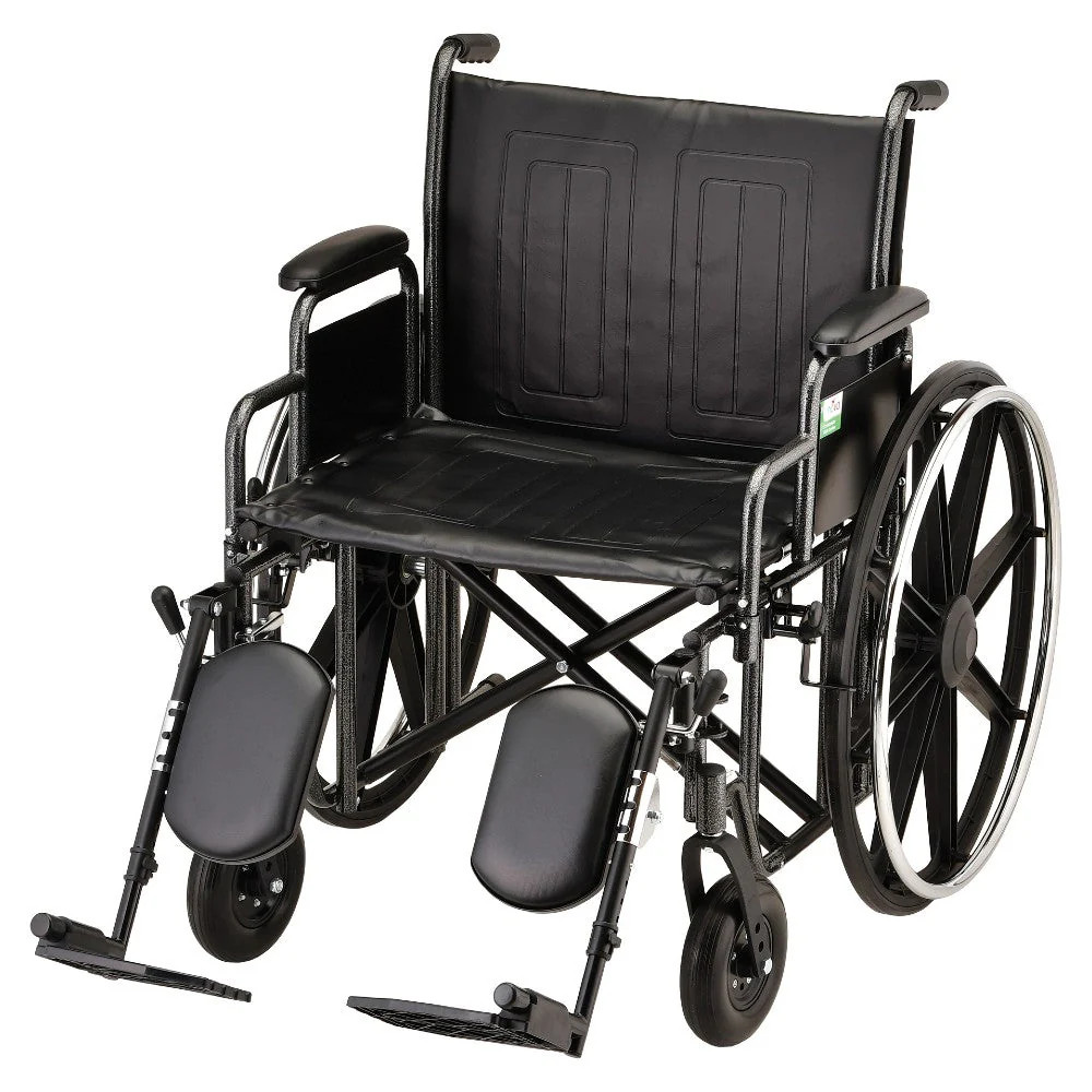Nova Medical – Wheelchair – 22″ With Detachable Arms & Elevating Legrest 5220SE