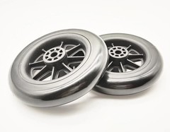 Universal Walker replacement wheels,5”Caster Wheels,Axle 5 inches, Black