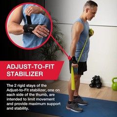 Sports Medicine Adjust-To-Fit Thumb Stabilizer, Spica Splint, Thumb Pain Relief