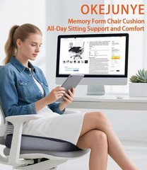 Memory Foam Seat Cushion, Large Office Chair Cushions Chair Pad for Tailbone …