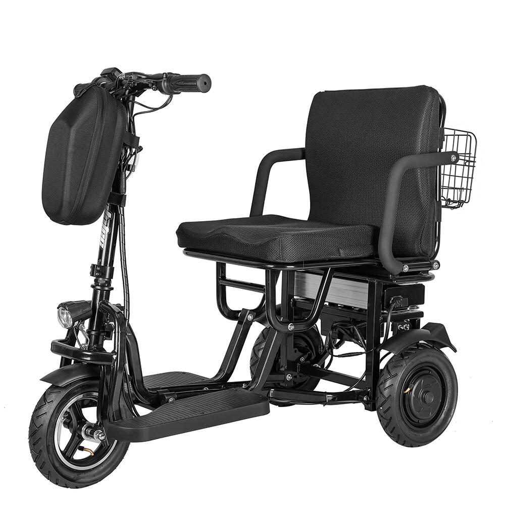 700W 3-Wheel Foldable Portable Mobility Scooter Senior Wheelchair 300lb Capacity