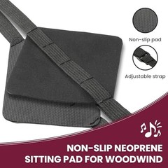Bassoon Chair Strap Holder Heavy Duty Adjustable Nylon with Cleaning Cloth