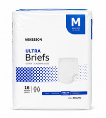 McKesson Ultra Briefs Medium Heavy Absorbency Unisex Disposable 16 Count Adult