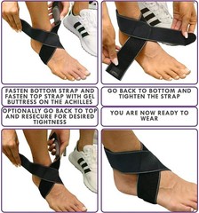 Mars Wellness Achilles Tendonitis Support Ankle Brace – Adjustable Wrap