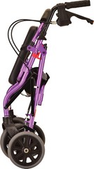 NOVA Zoom 18″ Seat Hght Foldable Rolling Walker Rollator 8″ Whls-OPENBOX PURPLE