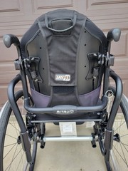 UPGRADED* Quickie Nitrum Rigid Frame Wheelchair 16″X18″ Used Black 16″ x 18″