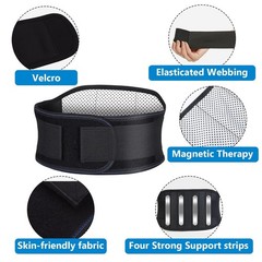 Self-Heating Magnetic Therapy Lumbar Brace – Adjustable XL Fit for Comfort